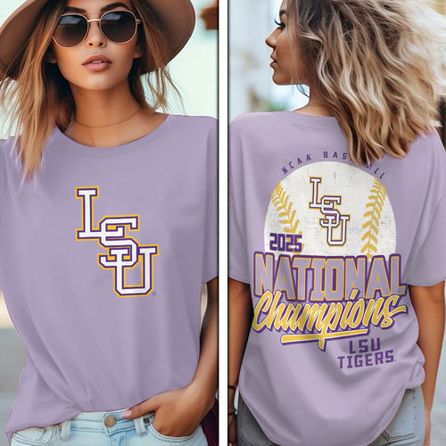 LSU Tigers Baseball 2025 National Champions 3D Apparel – GNE 3847