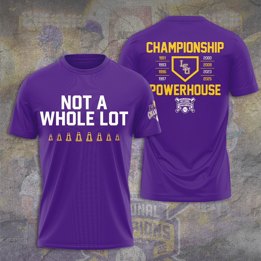LSU Tigers Baseball 2025 National Champions 3D Apparel – TANTN 14681