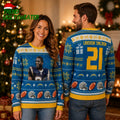 LaDainian Tomlinson 21 Los Angeles Chargers Ugly Christmas Sweater