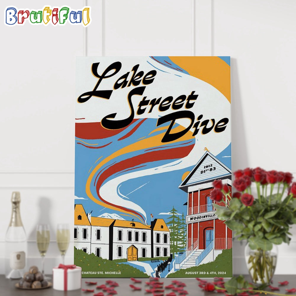 Lake Street Dive August 3-4 2024 Chateau Ste. Michelle Wall Art Poster Canvas