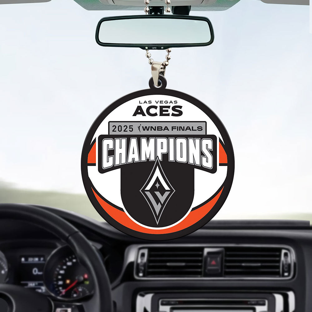 Las Vegas Aces 2025 WNBA Champions Custom shape 2-sided Acrylic Car Ornament – MAITM13355