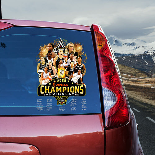Las Vegas Aces 2025 WNBA Finals Champions 3D Car Sticker – TANTN17391