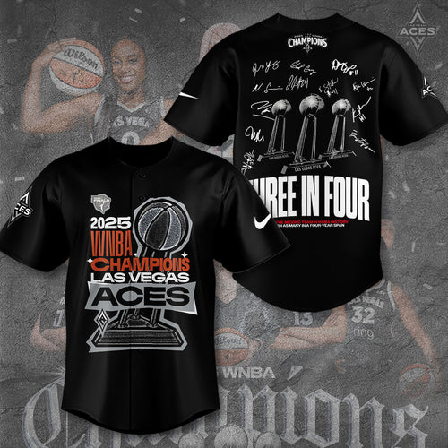 Las Vegas Aces 2025 WNBA Finals Champions Baseball Jersey – TANTN17450