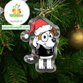 Las Vegas Raiders Bluey Jack Christmas NFL Acrylic Christmas Tree Decoration Ornament