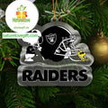 Las Vegas Raiders Snoopy Sport Helmet NFL Acrylic Christmas Tree Decoration Ornament