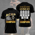 Las Vegas Aces WNBA 2025 Champions 3D Apparel – TMTHU1423