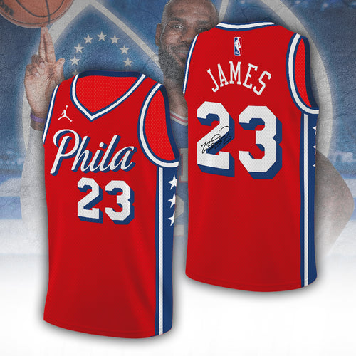 LeBron James x Philadelphia 76ers V-Neck Basketball Jersey – TANTN24500
