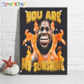 Lebron James You Are My Sunshine Poster Canvas, NBA Los Angeles Lakers Lebron James Canvas, Lebron James Meme Canvas