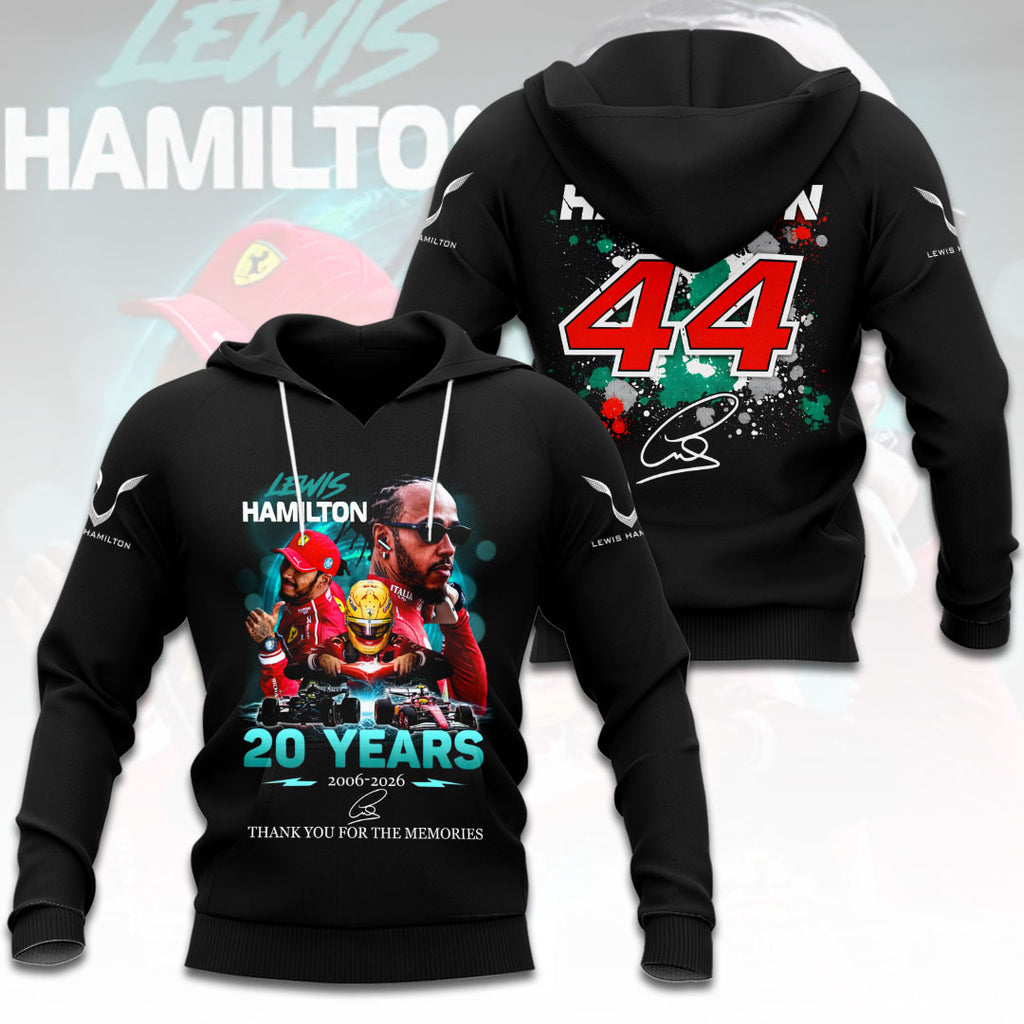 Lewis Hamilton 20 Years 3D Apparel – MAITM15148