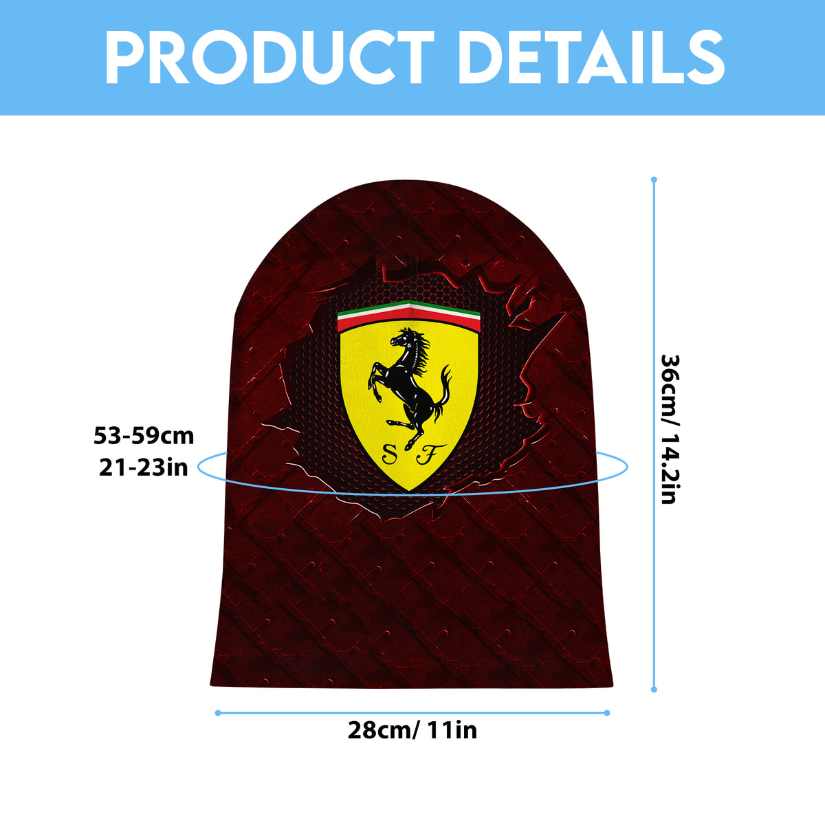 Lewis Hamilton x Scuderia Ferrari Beanie Hat – MAITM 9818