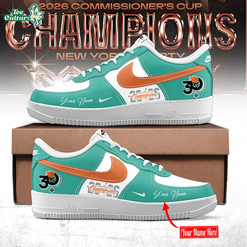 Limited Edition New York Liberty 2026 WNBA Commissioner’s Cup Champions Air Force 1 Sneakers