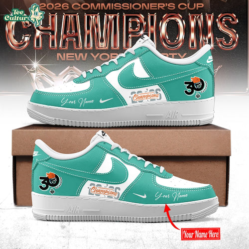 Limited Edition New York Liberty 2026 WNBA Commissioner’s Cup Champions Air Force 1 Sneakers V2