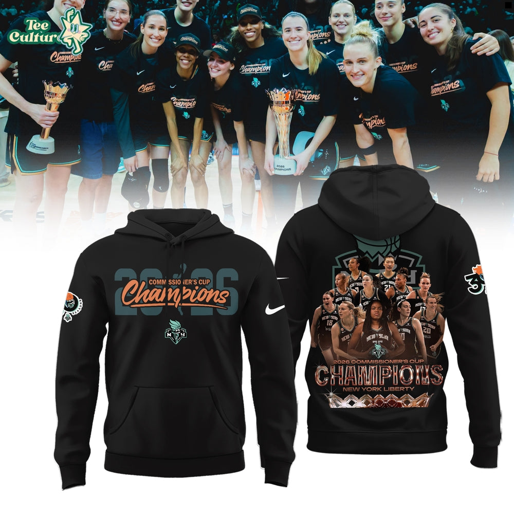 Limited Edition New York Liberty 2026 WNBA Commissioner’s Cup Champions Hoodie