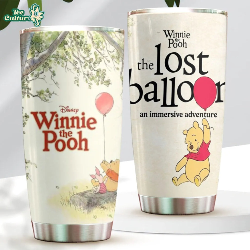 Limited Edition Winnie the Pooh The Lost Balloon an immersive adventure Tumbler Cup