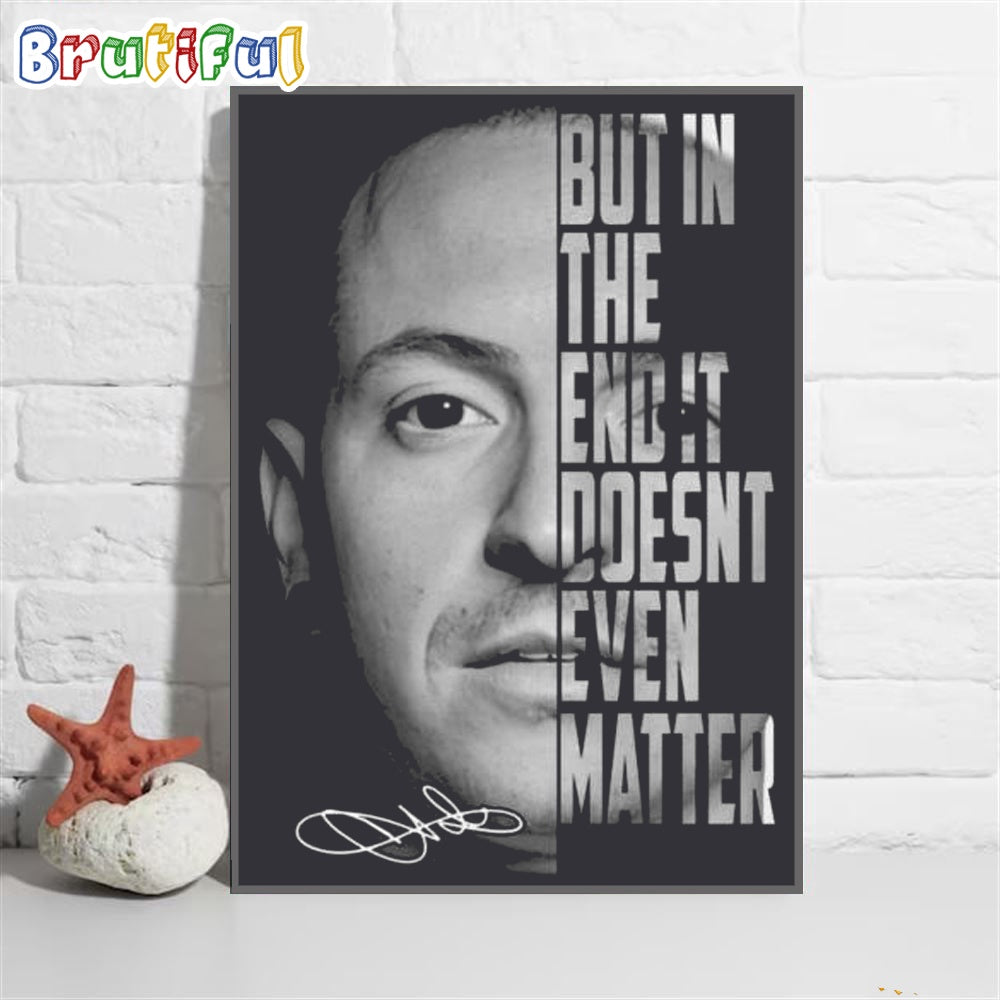 Linkin Park Chester Bennington In The End Wall Art Poster Canvas