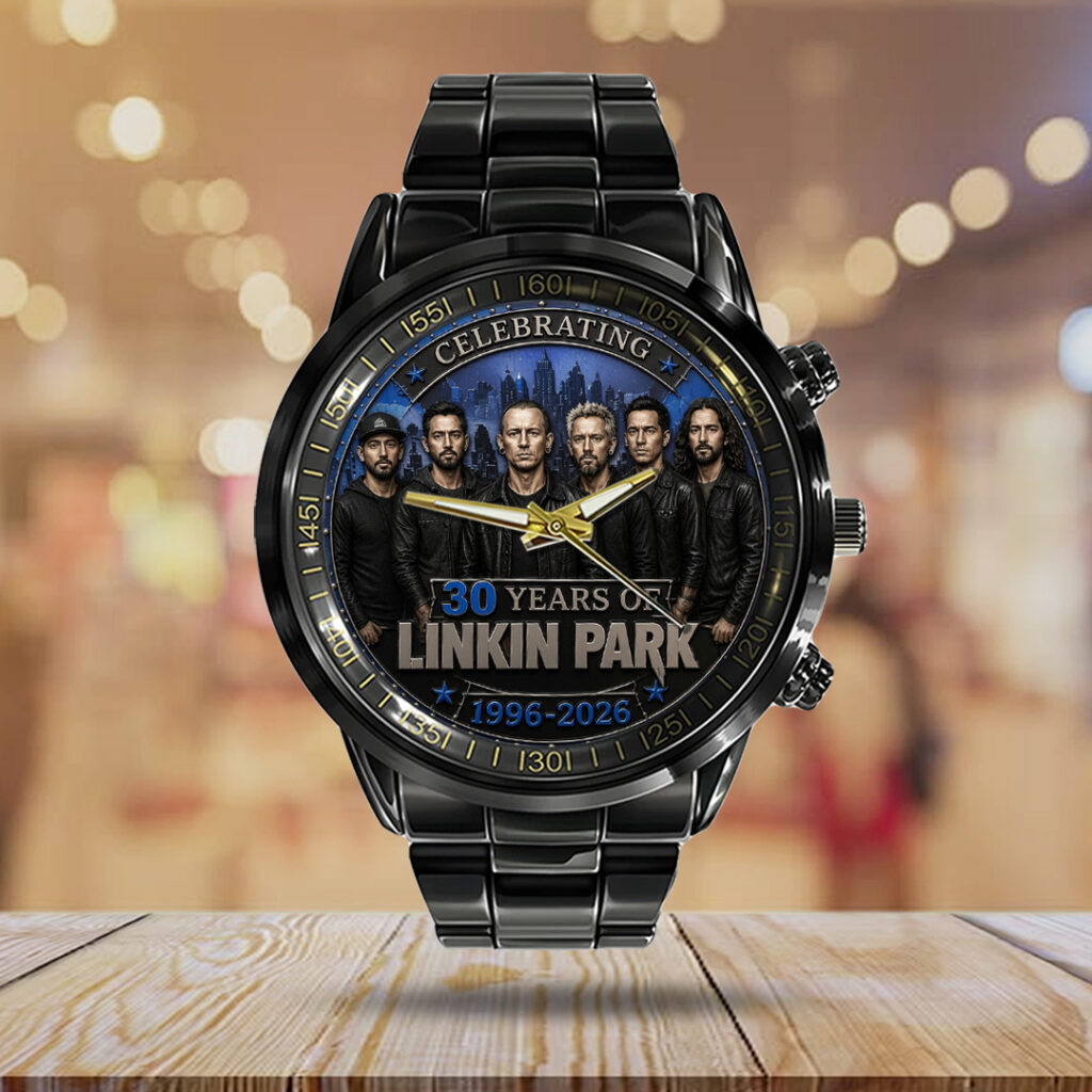 Linkin Park 30th Anniversary Black Stainless Steel Watch - TANTN24657