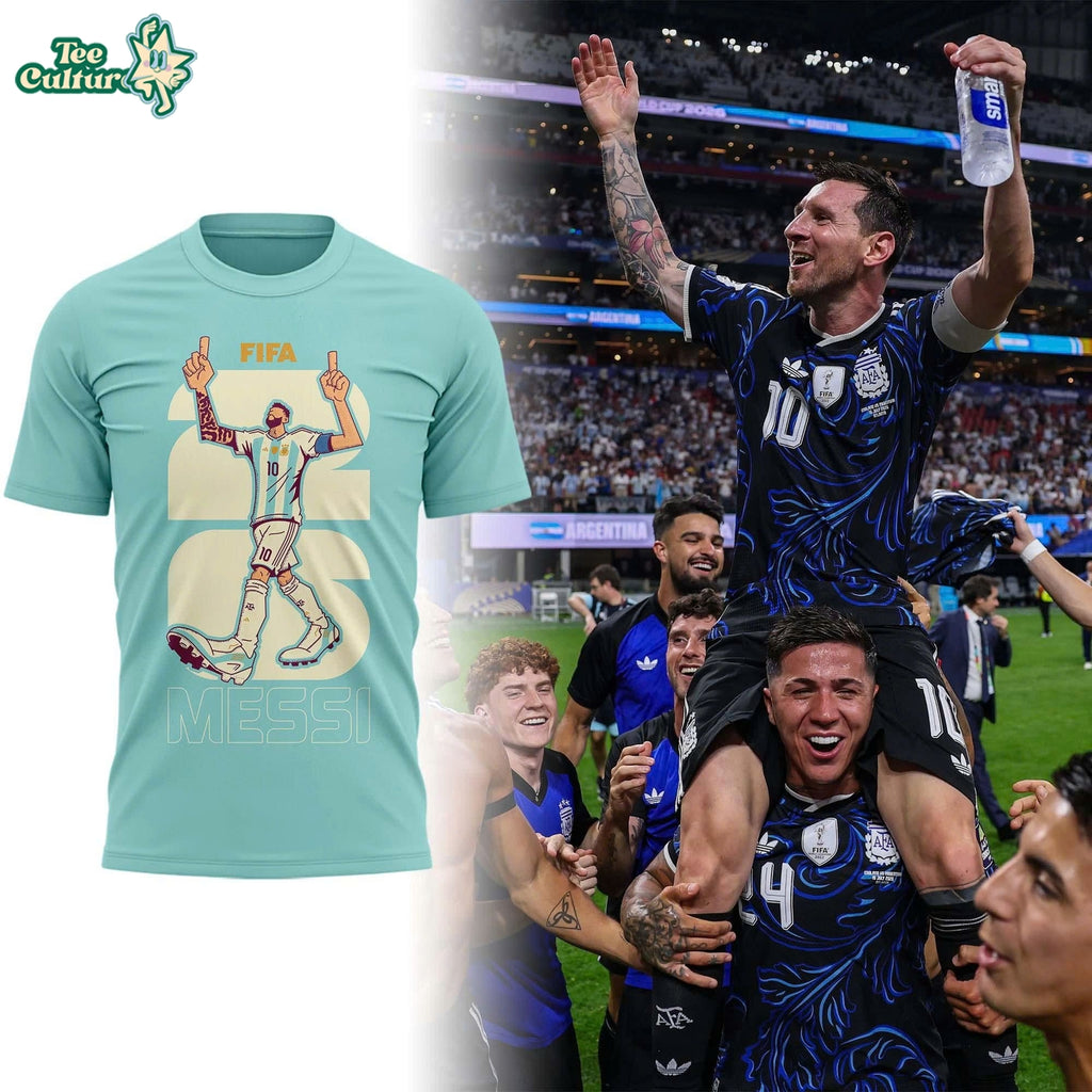 Lionel Messi World Cup 2026 Final Celebration Limited Edition Graphic T-Shirt