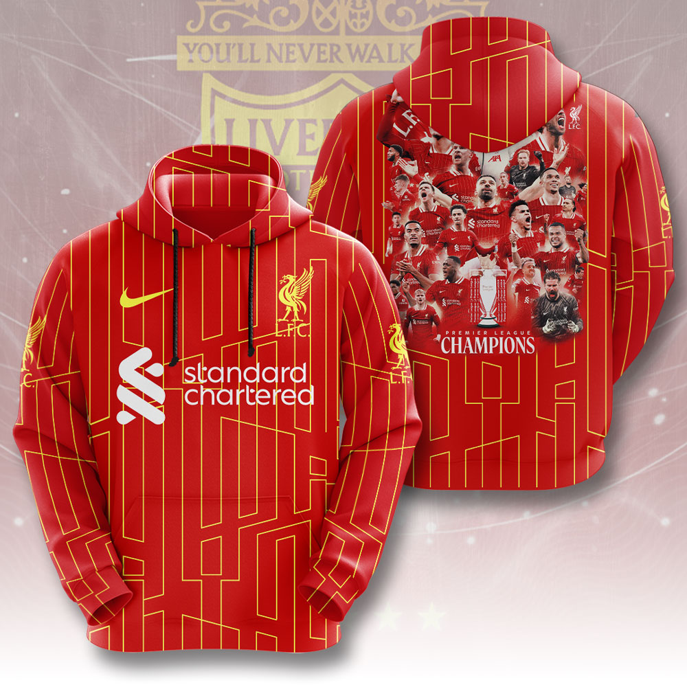 Liverpool FC 2024/25 Premier League Champions 3D Apparel – GNE 3287