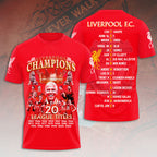 Liverpool FC 2024/25 Premier League Champions 3D Apparel – HOATT 10068