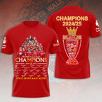 Liverpool FC 2024/25 Premier League Champions 3D Apparel – HOATT 10916