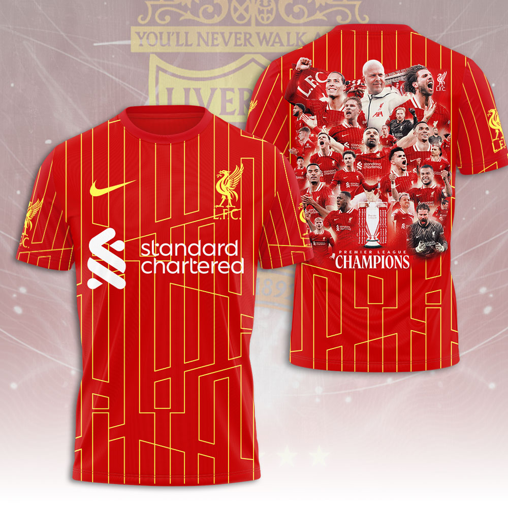Liverpool FC 2024/25 Premier League Champions 3D Apparel – GNE 3287