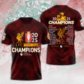 Liverpool FC 2024/25 Premier League Champions 3D Apparel – MAITM 10872