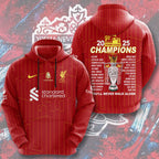 Liverpool FC 2024/25 Premier League Champions 3D Apparel – HOATT 10867