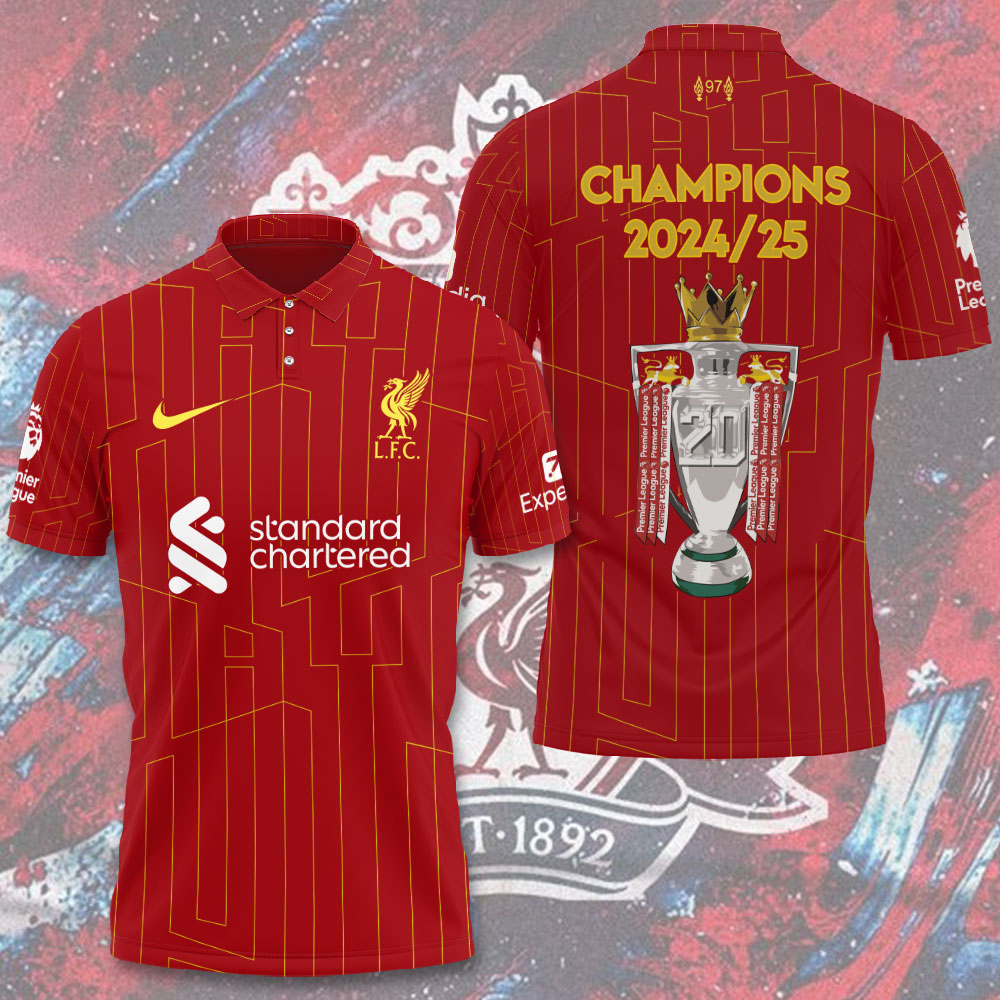 Liverpool FC 2024/25 Premier League Champions 3D Apparel – HOATT 9974