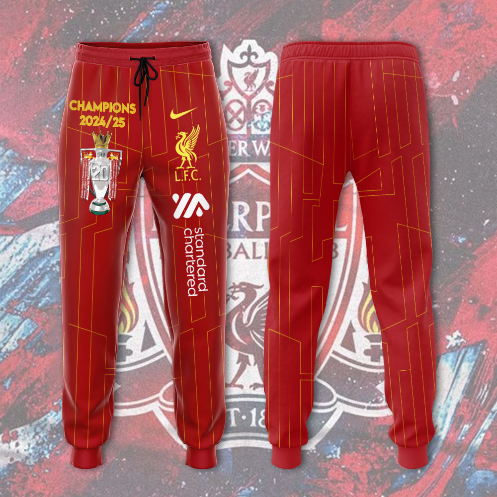 Liverpool FC 2024/25 Premier League Champions 3D Apparel – HOATT 9974