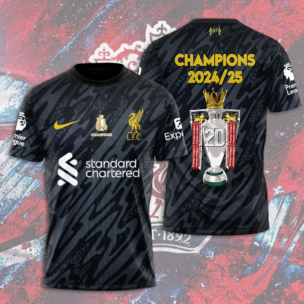 Liverpool FC 2024/25 Premier League Champions 3D Apparel – HOATT 10131