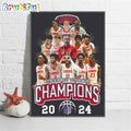 Lobos Rush Mountain West Tournament Champions 2024 Wall Art Poster Canvas