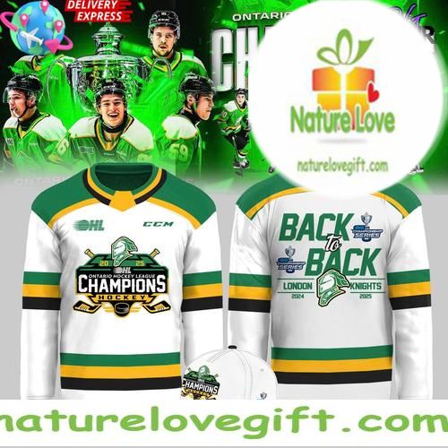 London Knights 2026 2026 OHL Champions White Hockey Jersey