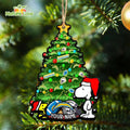 Los Angeles Chargers Custom Snoopy Peanuts Christmas Ornament Xmas Tree Decorations