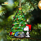 Los Angeles Chargers Custom Snoopy Peanuts Christmas Ornament Xmas Tree Decorations