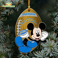 Los Angeles Chargers Mickey Mouse Ornament Disney Christmas Decorations