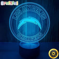 Los Angeles Chargers Night Light 3D Illusion LED Lamp Football