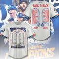 Los Angeles Dodger Back To Back Champions Baseball Jersey – TMTHU1862