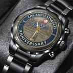 Los Angeles Dodgers 2025 Black Stainless Steel Watch – TANTN16144