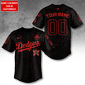 Personalized Los Angeles Dodgers 2025 Champions x Stranger Things Baseball Jersey – TANTN19119