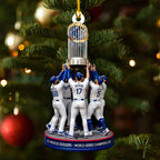 Los Angeles Dodgers 2025 World Series Champions Custom Shape 2-sided Acrylic Ornament – HOATT14327