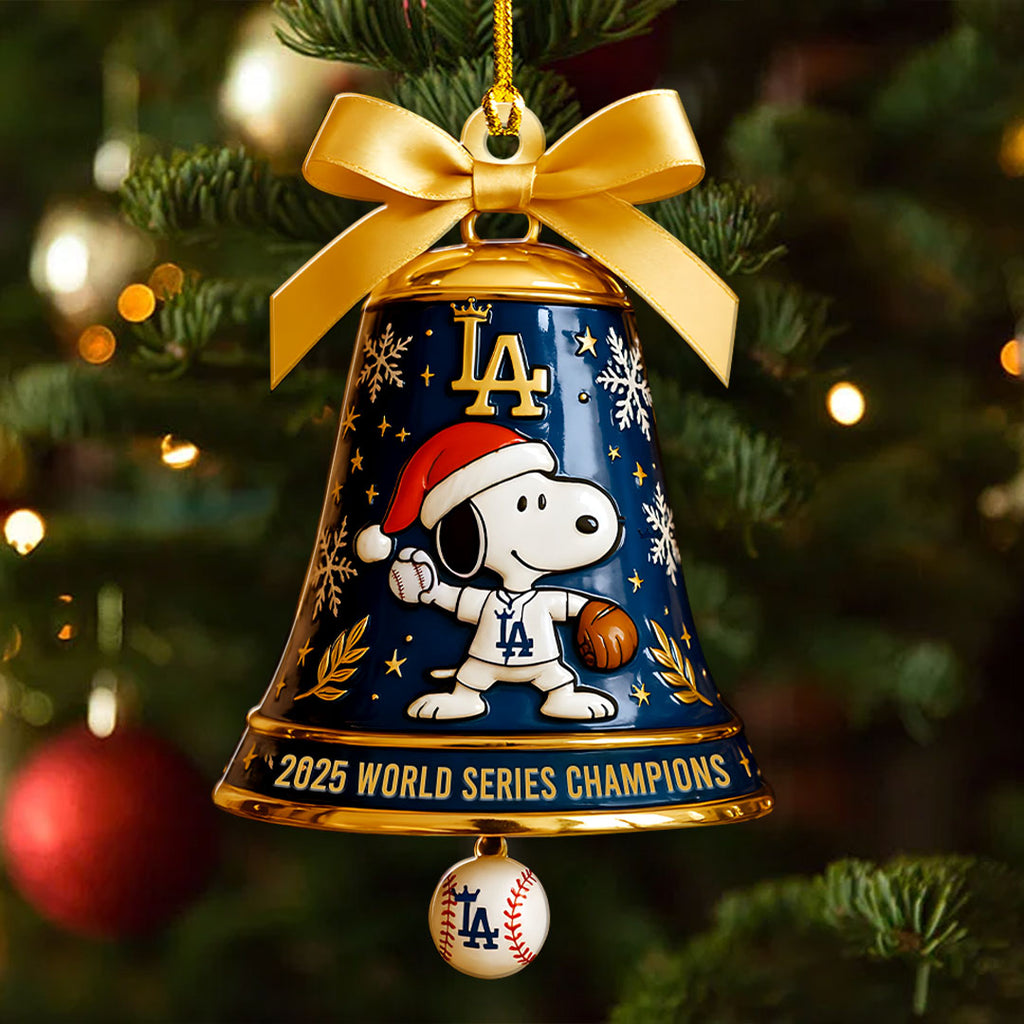 Los Angeles Dodgers 2025 World Series Champions Custom Shape 2-sided Acrylic Ornament – HOATT14978