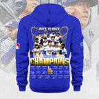 Los Angeles Dodgers 2025 World Series Champions 2D Quarter Zip Hoodie – MAITM13673