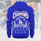 Los Angeles Dodgers 2025 World Series Champions 2D Quarter Zip Hoodie – MAITM13691