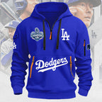 Los Angeles Dodgers 2025 World Series Champions 2D Quarter Zip Hoodie – MAITM13691