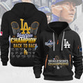 Los Angeles Dodgers 2025 World Series Champions 2D Quarter Zip Hoodie – MAITM13720