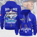 Los Angeles Dodgers 2025 World Series Champions 2D Quarter Zip Hoodie – MAITM13680