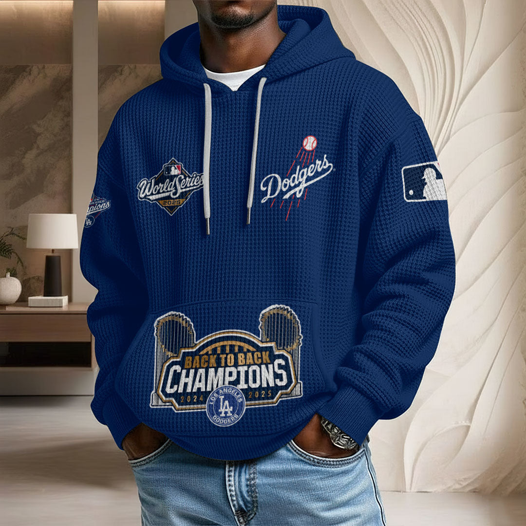 Los Angeles Dodgers 2025 World Series Champions 3D Unisex Waffle Hoodie – HOATT14994