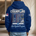 Los Angeles Dodgers 2025 World Series Champions 3D Unisex Waffle Hoodie – HOATT14994