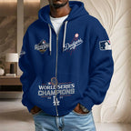 Los Angeles Dodgers 2025 World Series Champions 3D Unisex Waffle Hoodie – HOATT14995