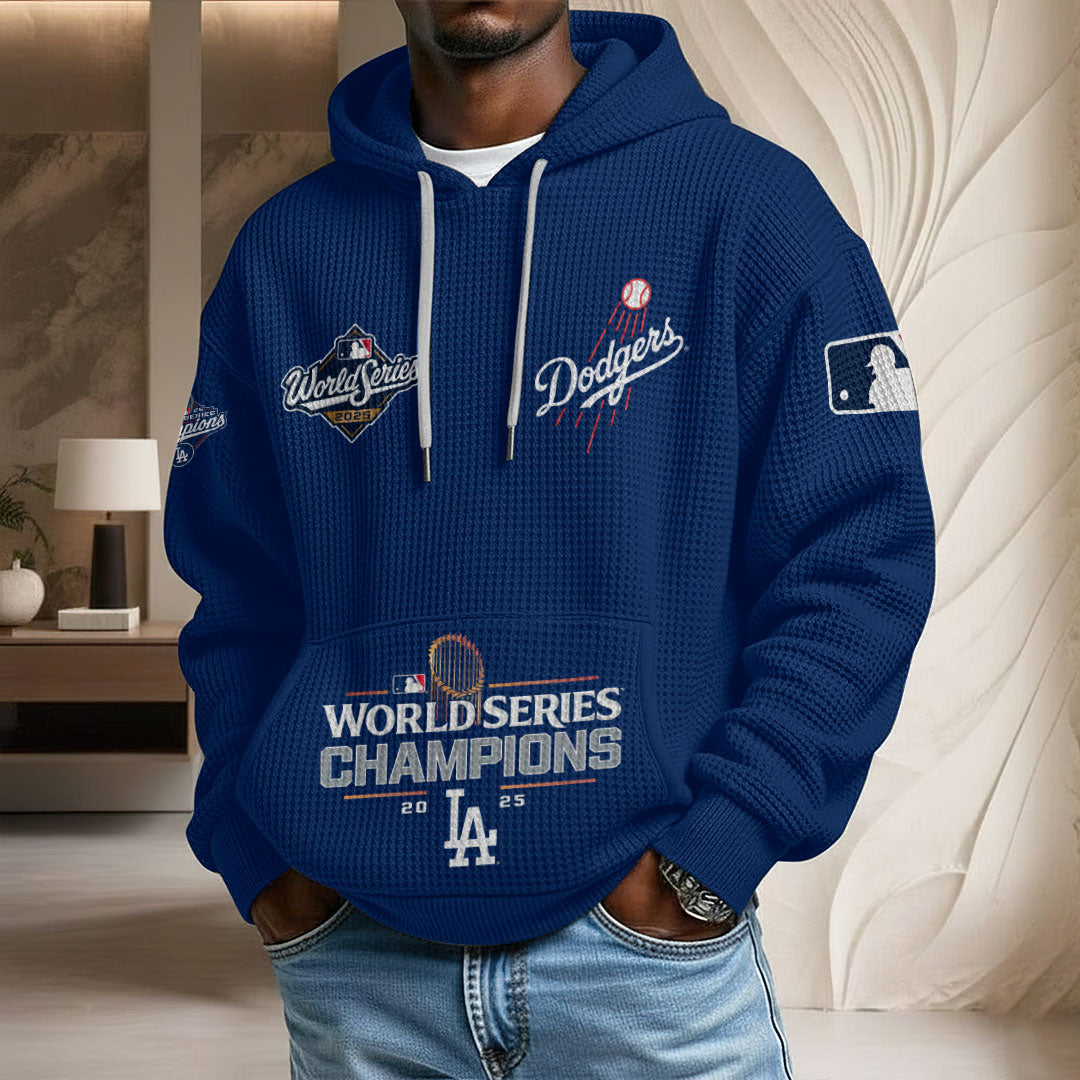 Los Angeles Dodgers 2025 World Series Champions 3D Unisex Waffle Hoodie – HOATT14995